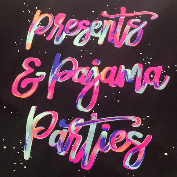More Than Magic Girl's Short Sleeve Top Presents & PJ Parties Large 10-12 New - Picture 3 of 12